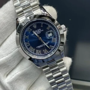 Men’s Luxury-Style Stainless Steel Watch with Roman Numeral Dial – Water Resistant – 4 Colours – 1 Year Warranty & Free Delivery